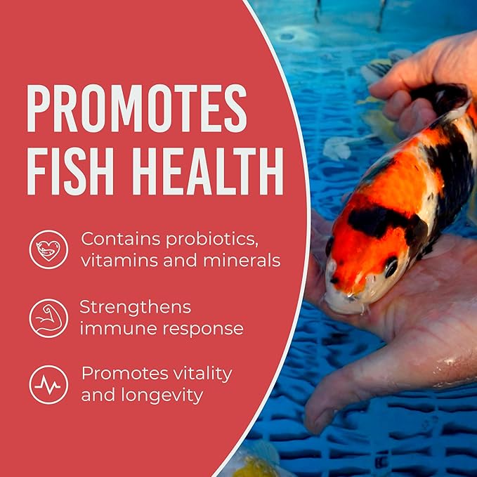 Blue Ridge Koi Fish Food 50lb - Cool Water Wheat 3/16", Fall and Winter Floating Pond Pellets, Ponds Fish Food