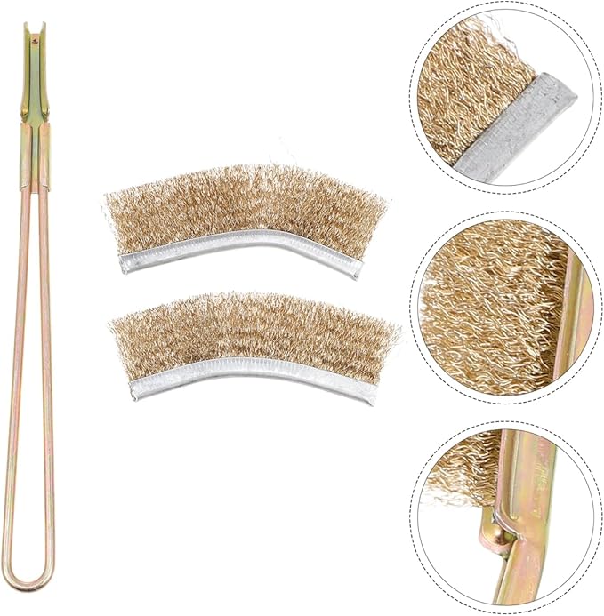 GANAZONO 1set Bird Cage Cleaning Brush Handle Cleaner for Birdcages Tool for Easy Cleaning of Cage Perches and Kennels for Bird Owners