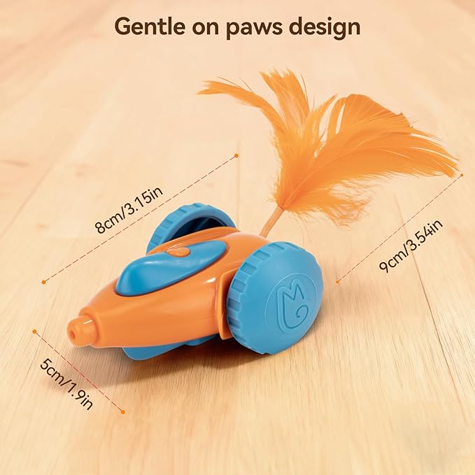 Migipaws cat Toy, Automatic Interactive Migicar Toy Like a Mouse, Intelligent Programme, Rechargeable Kitten Toy