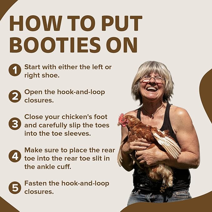 Chicken Shoes for Injured Feet – Protective Neoprene Footwear for Chicken, Open-Toe Design for Bumblefoot Relief, Made in USA - Large, 4" Max. Inside Width, Leopard