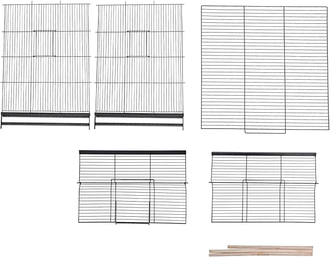 Parakeet Bird, Bird Cage with Stand Metal Pet Bird Flight Cages Large Finch Bird Cage for Budgies, Parakeets, Finches, Canaries, Lovebirds, Quaker Parrots, Cockatiels, Conures