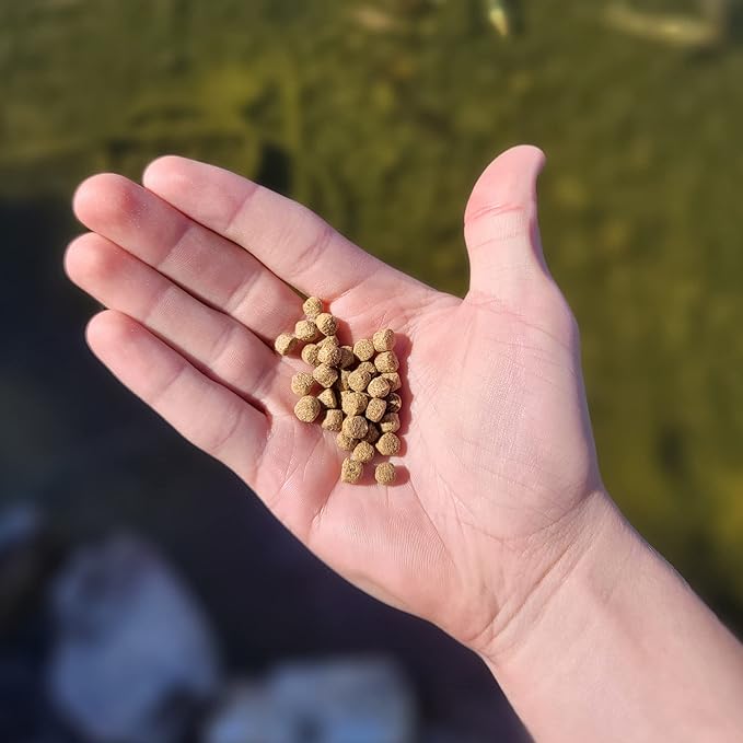 HALF OFF PONDS Show & Grow Koi Fish Food - 20 lb Floating Pellets, 5mm Size - Goldfish Food for Ponds - 35% Protein with Beta Carotene & Vitamins - Enhances Color Vibrancy & Body Definition
