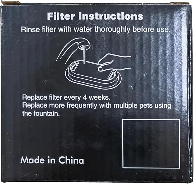 GIOTOHUN 12 Cat Water Fountain Filters: Cat Fountain Filter - Pet Water Fountain Filter - 6 Filters + 6 Sponges of Cat Dispenser - Filter Loose Hair (Sponges) - Triple Filtration (Filters)