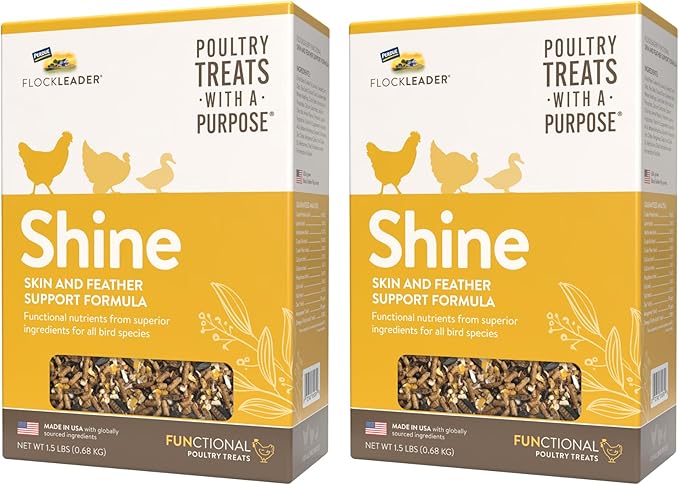 Shine, Functional Poultry Treats for Skin and Feather Support, 1.5 lb (Pack of 2)