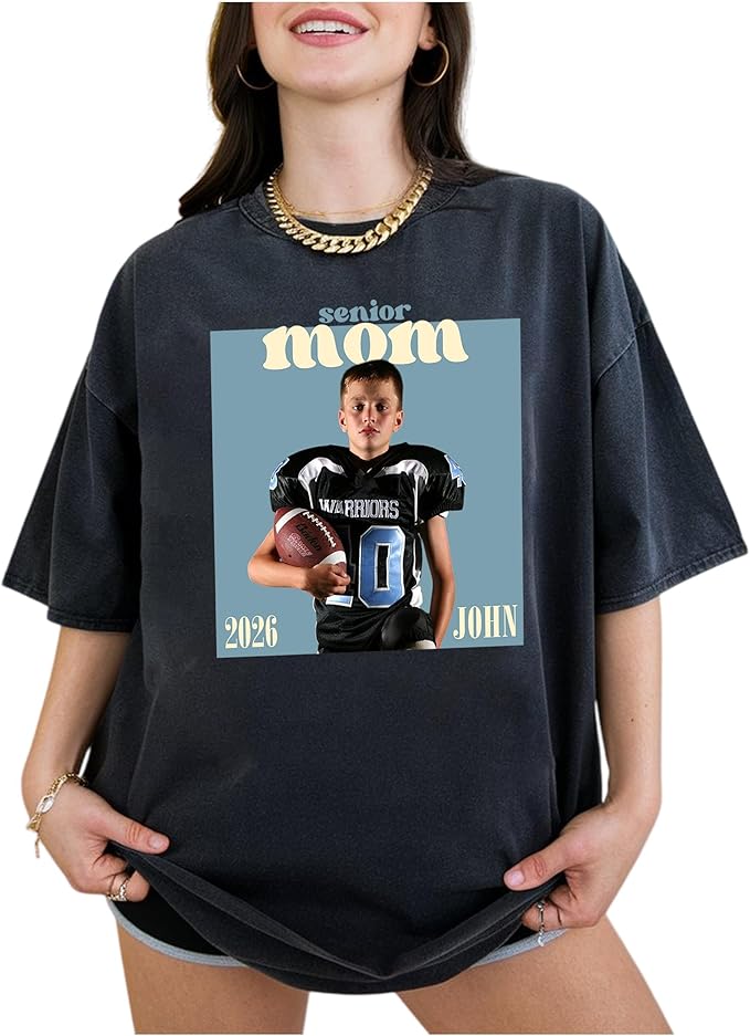 Nazenti Custom Photo Shirt, Personalized Tshirt for Mom, Dad, Grandma, Pet Lovers Gifts, Mama Gift for Women, Christmas Shirt
