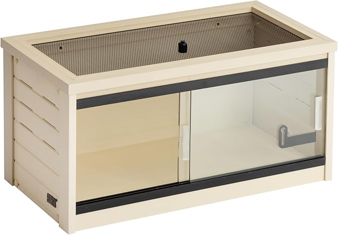 New Age Pet ECOFLEX Small Reptile Enclosure with Matching Cabinet Stand Set in Maple