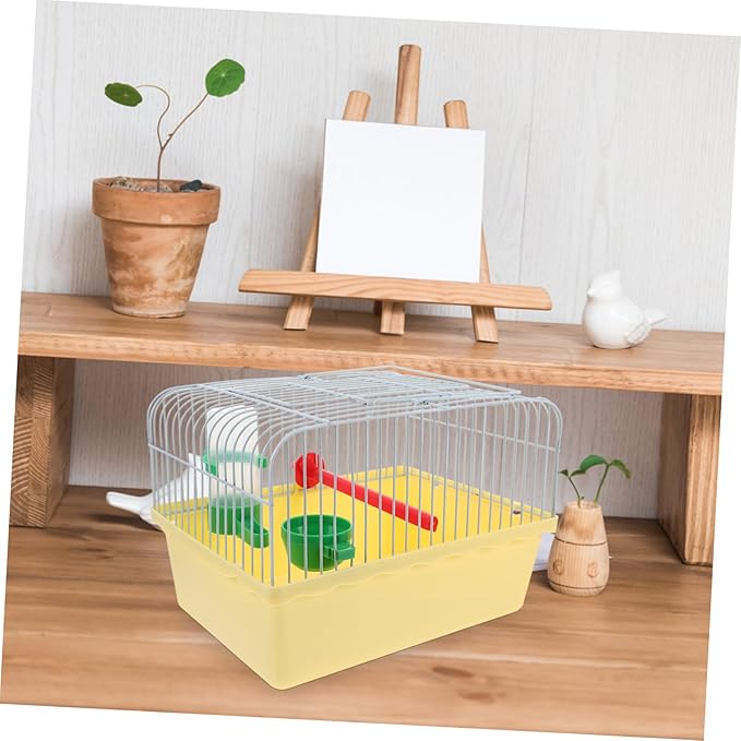 VANZACK Cage, Portable Bird Travel Cage with Food and Water Box - Pet Cage Carrier Easy Travel for Small Birds Like Parakeets and Cockatiels