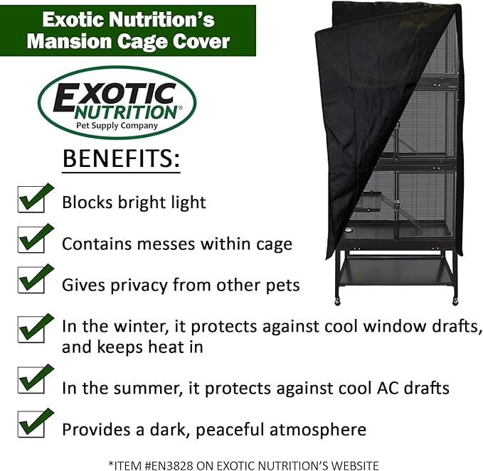 Mansion Cage (6-Level) - Durable 100% All-Metal Multi-Level Cage for Chinchillas, Rats, Ferrets, Prairie Dogs, Degus, Mice