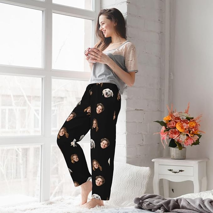 Personalized Pajama Pants For Men Women Custom Pajama Pants With Face Custom Face Pajamas Funny Customized Gifts