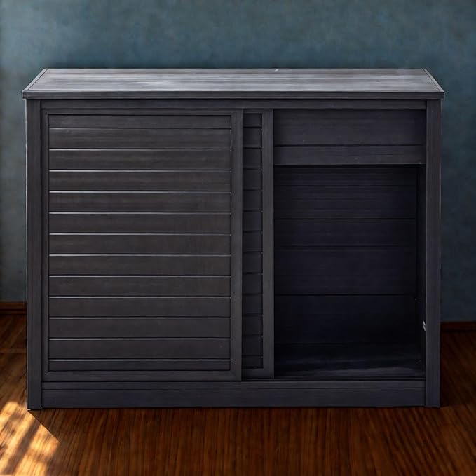 New Age Pet ECOFLEX Medium Reptile Enclosure with Matching Cabinet Stand Set in Black