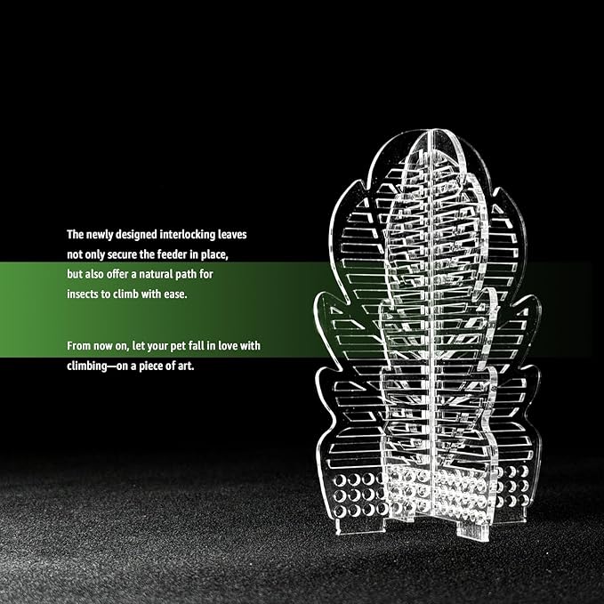 Chameleon Feeding Bowl for Reptile Terrarium, Climbable Design for Reptile to Hunt, Suitable for Feeding Bearded Dragons, Lizards, Geckos, Frogs, Small, Reddish Brown