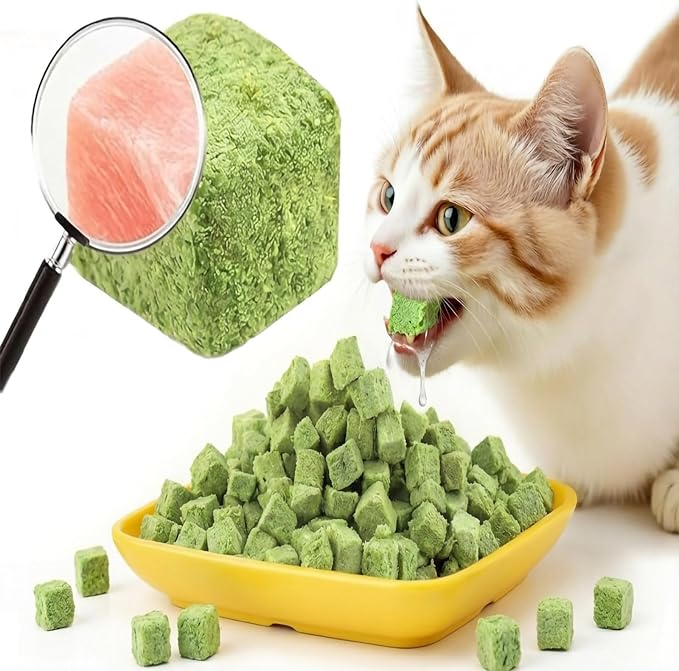 250g/8.82oz Cat Toy Cats Grass Treats, Fish Oil Kitten Grass Catnip Stick for Hairball Removal Teeth Cleaning Cats Edible Freeze Dried Kitty Lickable Chew Dental Snack for Indoor Kitty Food
