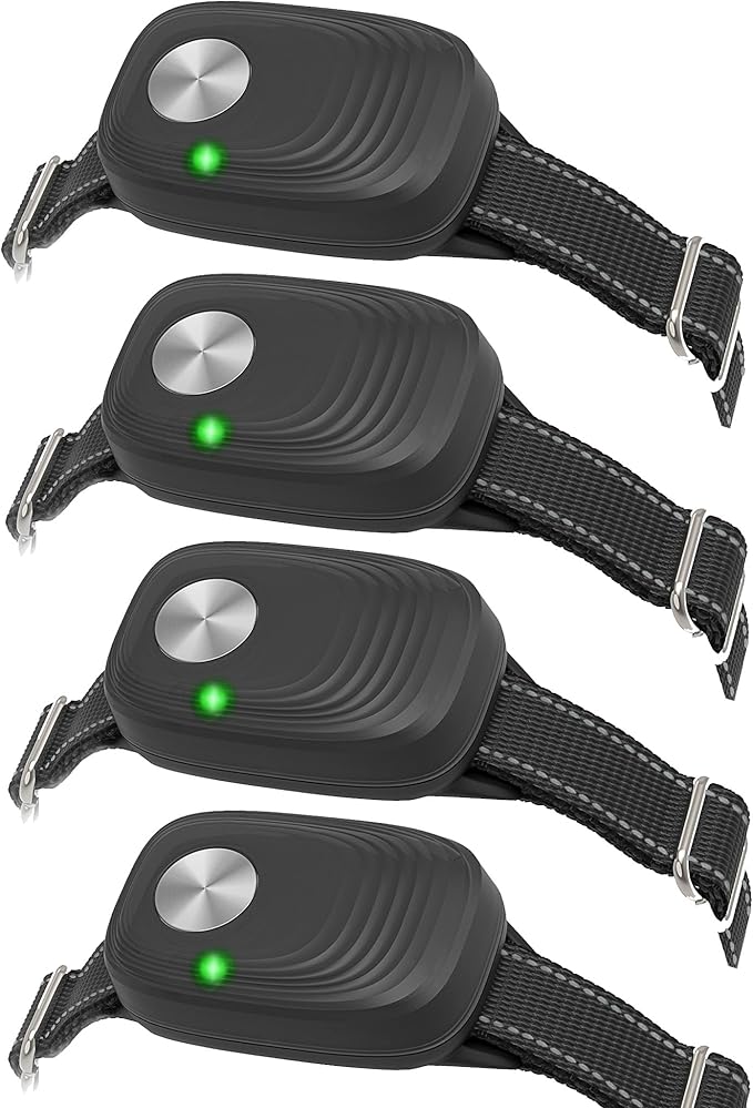 Automatic Pet Door Collar - Compatible with High Tech Pet Doors - Replaces MS-4 & MS-5 Collar Keys - BLK-4PK