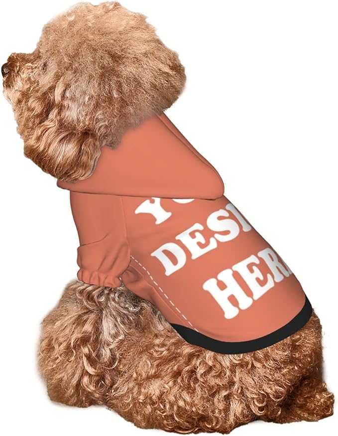 Dog Costume, Custom Dog Hoodie, Dog Name Costume Holiday Pet Pajamas Outfit, Personalized Pet Coat Costumes for Small Medium Large Dogs and Cats for Winter, Coral, XXS