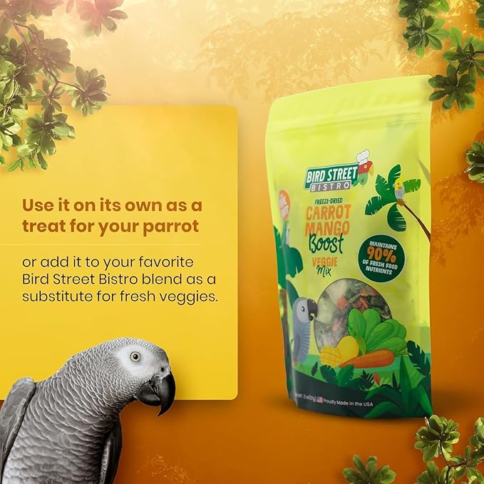 Bird Treats - Parrot & Cockatiel Food - Parakeet & Conure Treats - Topper