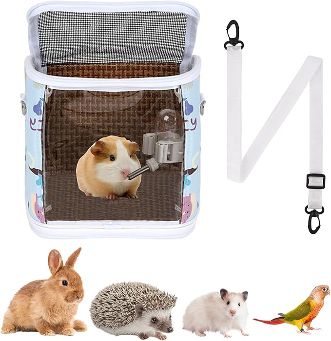 Portable Bird Carry Bag Bird Carriers with Water Feeder and Ventilation Systems Travel Accessories for Small Animals