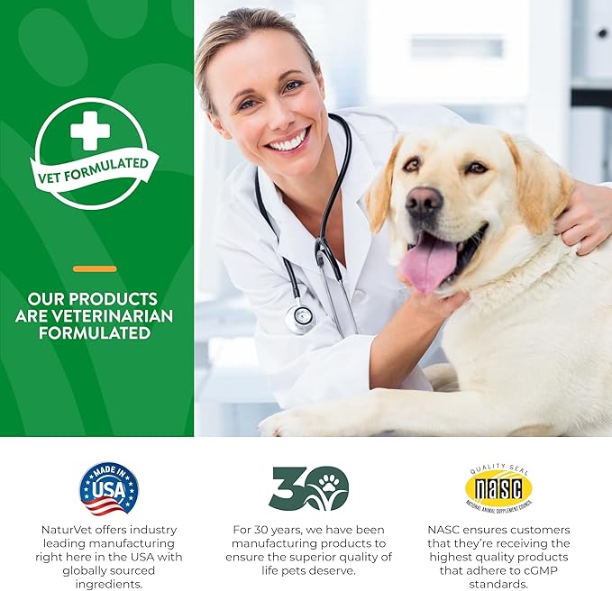 NaturVet Advanced Probiotics & Enzymes, PB6 Dog Soft Chews to Help Sensitive Stomachs and Digestive Issues, Hickory Smoked Bacon Flavored Pet Supplement for Dogs Over 6 Weeks, 120 Count Jar
