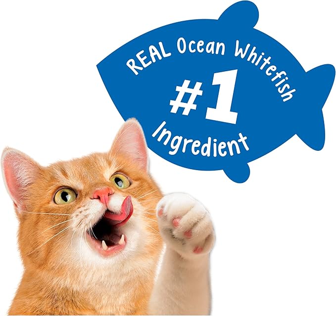 Purina Friskies Party Mix Cat Treats, Beachside Crunch, Made with Ocean Whitefish, Crunchy Cat Treats for Adult Cats, 20-Ounce Resealable Canister (Pack of 4)