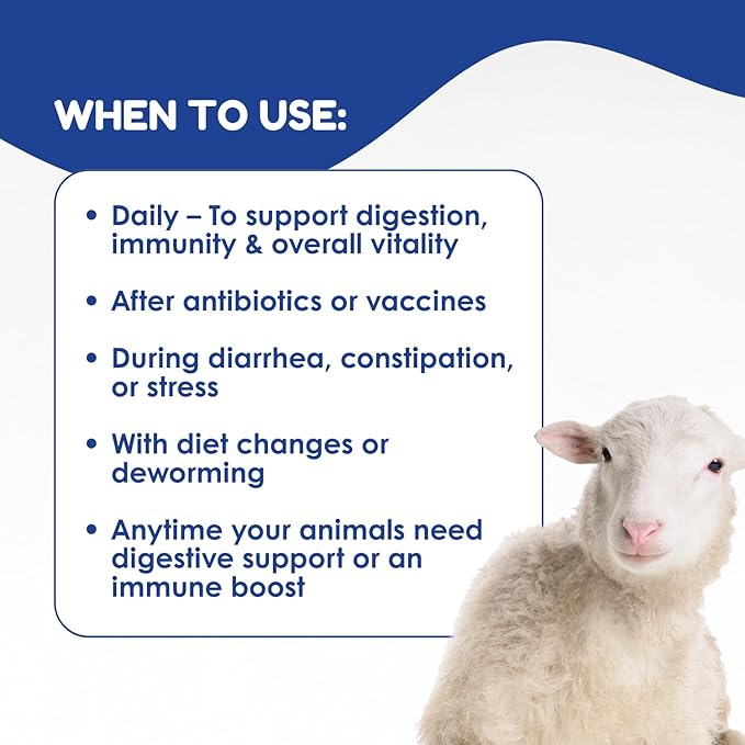 Ruminants Pre and Probiotic Paste (30 Pack, 80g Each)- with Vitamins and Minerals- 6 Strains and 8 Billion CFU- Immune and Gastro Health Support for All Ruminants: Bovines, Goats & More