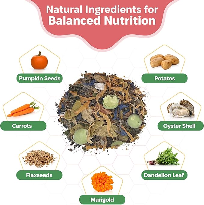 Snout and Shell Isopod Food A Bountiful Selection Crafted to Enrich Your Pet's Habitat and Diet (Garden Foraging Blend)