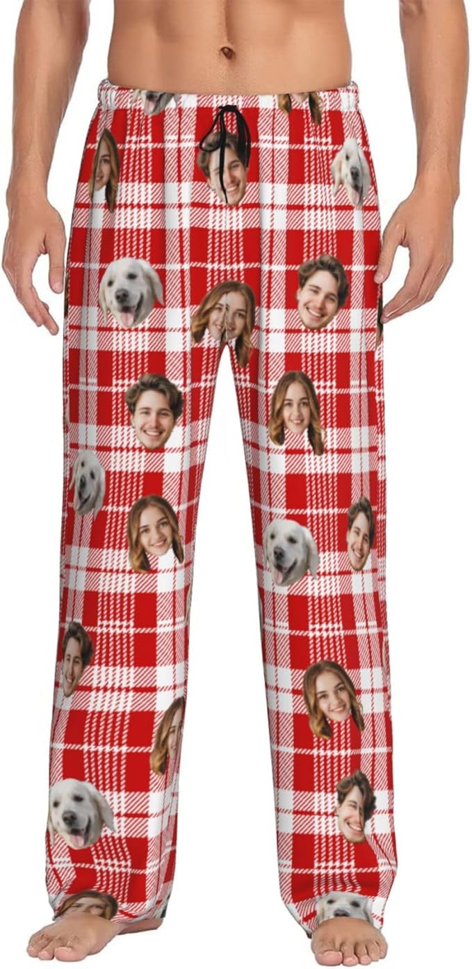 Personalized Pajama Pants For Men Women Custom Pajama Pants With Face Custom Face Pajamas Funny Customized Gifts