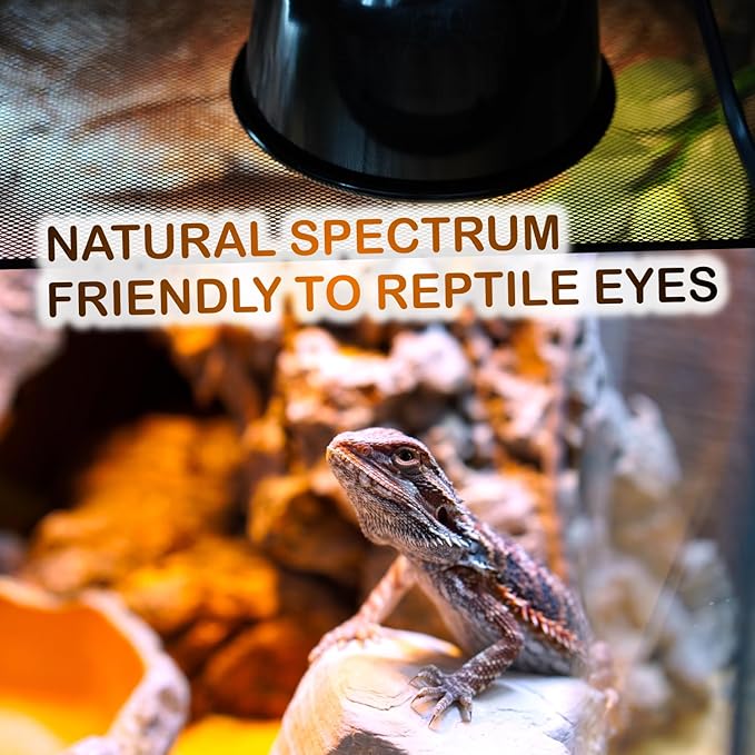 Reptile Heat Lamp Bulbs, 2-Pack 75W Daylight Basking Spot, 2024 G3, Bearded Dragon/Turtle/Lzard/Gecko Light Bulb, UVA Heat Lamp, Basking Light for Reptiles