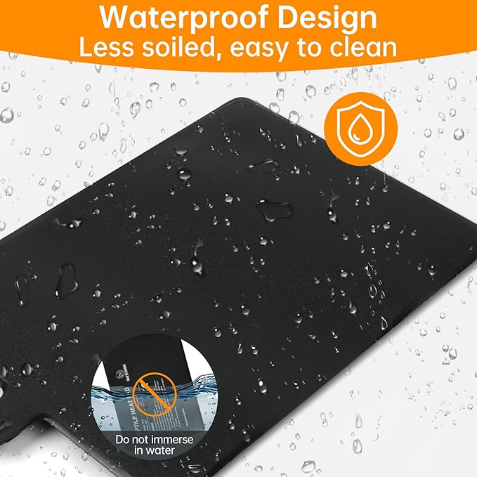 Reptile Heat Pad with Digital Thermostat, Under Tank Terrrarium Heat Mat 24W 8 * 18 Inch, Temperature Controller Heating Pad for Reptile, Turtles, Lizards, Snake, Hermit Crab, Frogs