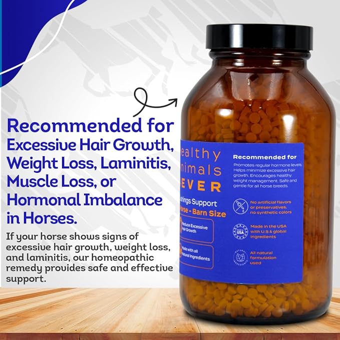 HA4E - Horse Digestive Support for Cushing’s Disease - Preventative Care - Highly Effective, Natural Homeopathic Supplement - Tablets, Barn Size (Extra Large)