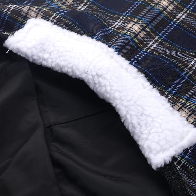 600 Denier Ripstop Mini Horse Blanket - 0g Fill Lightweight, Waterproof Breathable Miniature Pony/Donkey Turnout Rain Sheet Blueplaid 36