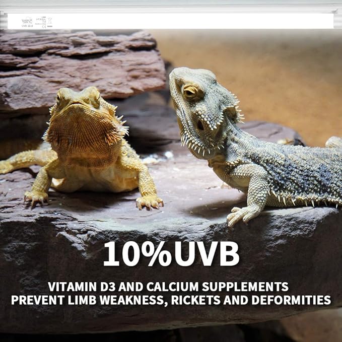 LUCKY HERP 15inch 14W T8 UVB 10.0 Reptile Light, UVA UVB Bulb, Fluorescent Lamp for Reptiles Amphibian