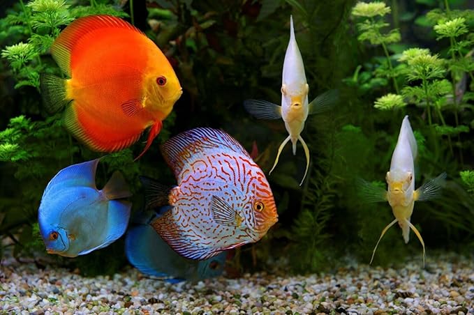 Aquatic Foods Inc. 30% Spirulina Premium Flakes for African Cichlids, All Central and South American Cichlids, Koi, Pond Fish, All Community Tropical Fish...WL…3-lbs Poly Bag
