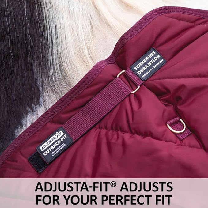 Cutback Fit Zenith Dura-Nylon Horse Stable Blanket | Adjustable Leg Strap | Breathable Horse Blankets & Sheets | Heavyweight Insulation Horse Blankets