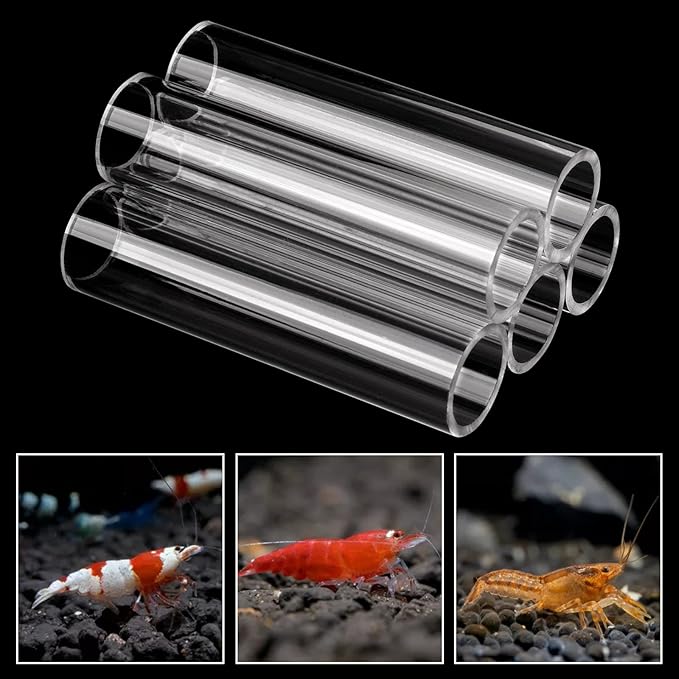 WEAVERBIRD 5-Tube Fish Shrimp Feeder Breeding Pipe, Aquarium Tank Shelter, Acrylic Transparent Decorations
