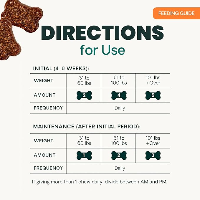 VetriScience Ultimate Strength Healthy Chews– Dog Glycoflex Plus Hip and Joint Supplement Glucosamine, MSM for Dogs & Green Lipped Mussel for Dogs, Duck, 60Count - New Look