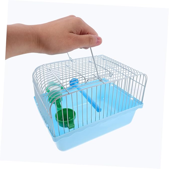 VANZACK Portable Birdcage Bird Carrying Carrier Parrot Cage Pet Travel Cockatiel Parrot Travel Carrier Pet Travel Travel Carrier Blue Iron