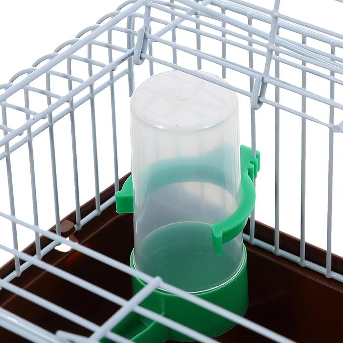 balacoo Portable Bird Cage with Food and Water Dispenser Spacious Travel Carrier for Parrots Lovebirds and Animals for Comfortable Travel and Outdoor Adventures