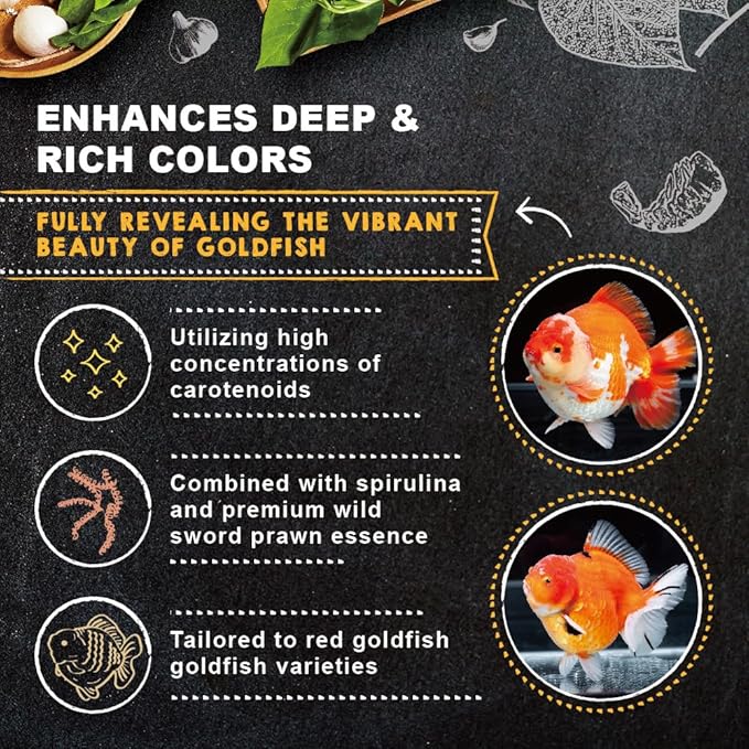 Ultra Fresh Apex Goldfish Color Boosting Crisps, Color Boosting Premium All Natural Ingredients Goldfish Fish Food, Slow Sinking, 4.23 oz