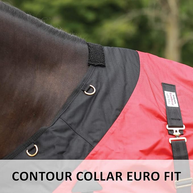 STORM SHIELD Contour Collar Classic II Horse Turnout Blanket | Bellyband Closure | Horse Blankets for Winter Waterproof | Weather Protection | Winter Horse Blanket