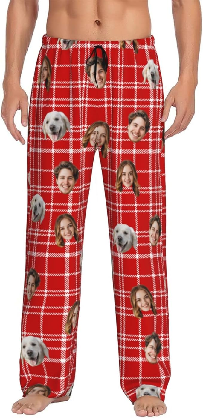 Personalized Pajama Pants For Men Women Custom Pajama Pants With Face Custom Face Pajamas Funny Customized Gifts