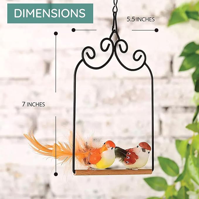 Outdoor Home-X Hummingbird Swing. Metal Frame Hummingbird Swing with Wooden Dowel, Model: SH723, Garden Store, Repair & Hardware