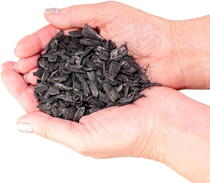 GARDENERA Horticultural Charcoal for Indoor Plants [4-Quart Bag] Black Diamond Soil Amendment for Orchids, Terrariums, and Gardening