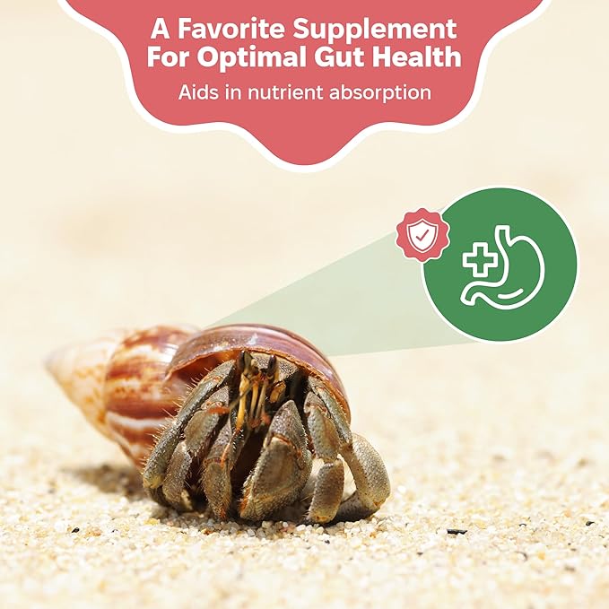 Snout and Shell Organic Pet Hermit Crab Greensand Food Supplement & Worm Castings (Worm Castings) 85 Grams