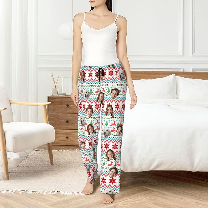 Personalized Pajama Pants For Men Women Custom Pajama Pants With Face Custom Face Pajamas Funny Customized Gifts
