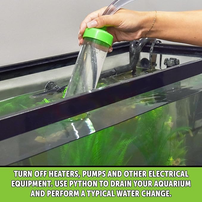 Python No Spill Clean and Fill Aquarium Maintenance System, Gravel Cleaner and Water Changer, 50 Foot