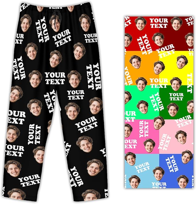 Personalized Pajama Pants For Men Women Custom Pajama Pants With Face Custom Face Pajamas Funny Customized Gifts