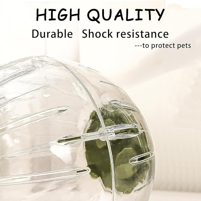 Large Hamster Wheel Sport Running Ball Hamster Toys for Hamsters Guinea Pig Mice Ferret Small Pet 7.3” x 7.3” x 7.3”