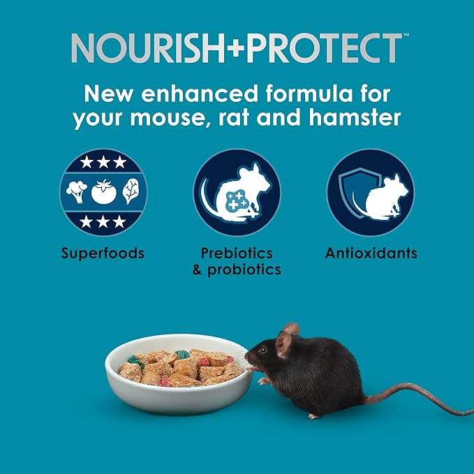 Kaytee Forti Diet Pro Health Small Animal Food For Mouse And Pet Rats, 3-Pound