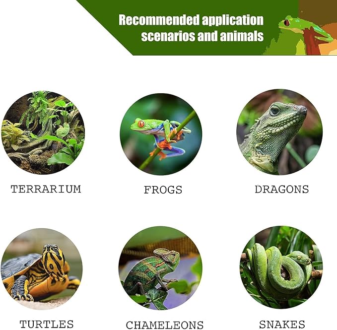 MrReptile Reptile Mister, Automatic Mister for Reptiles Terrarium Tank, Reptile Misting System for Chameleon Frog Turtle Vivarium Paludarium