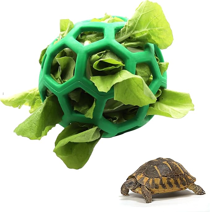 Ferplast Tortoise Treat Hanging Feeder Ball - Fruit & Veg Feed Holder - Foraging Toy for Small Animals, Tortoise & Turtle