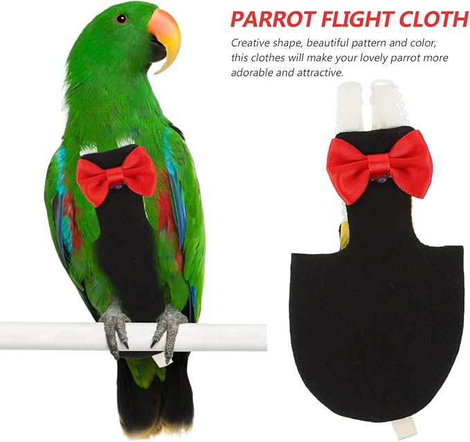 POPETPOP Reusable Cotton Flight Diaper for Parrots Washable Bird Diaper Clothes Bird Parrot